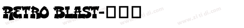 Retro Blast字体转换